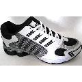 Mens Athletic Running Shoe - Black/White/Silver