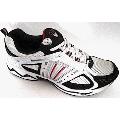 Mens Athletic Sport Running Shoe White/Black/Red