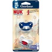 Pacifier Nuk Silicone Sz 1 2Pk