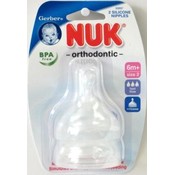Nuk Silicone Fast Flow Baby Bottle Nipples Size 2