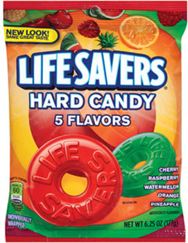 Wholesale Lifesavers 5 Flavor Peg 6.25 Oz. 12 Count(12x.41)