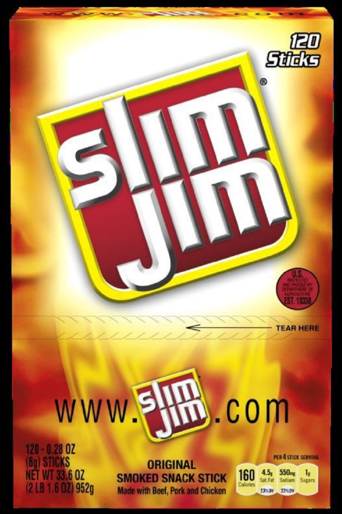 Wholesale Slim Jim Orig Snack Stick C-Top .28Oz 120Ct(120xalt=