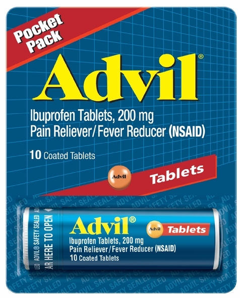 Wholesale Advil Pocket Pack - 10 Tablets(24x.19)