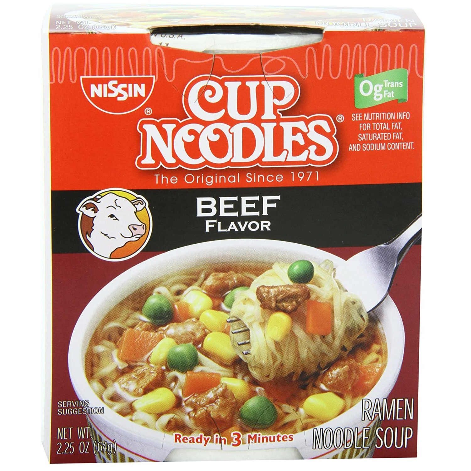 Wholesale Cup Noodles Beef Flavor Soup 2.25 oz (SKU 2345425) DollarDays