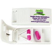 Pill Box &amp; Cutter - White