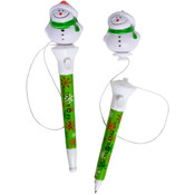 Pop-Top Snowman Pen Wholesale Bulk