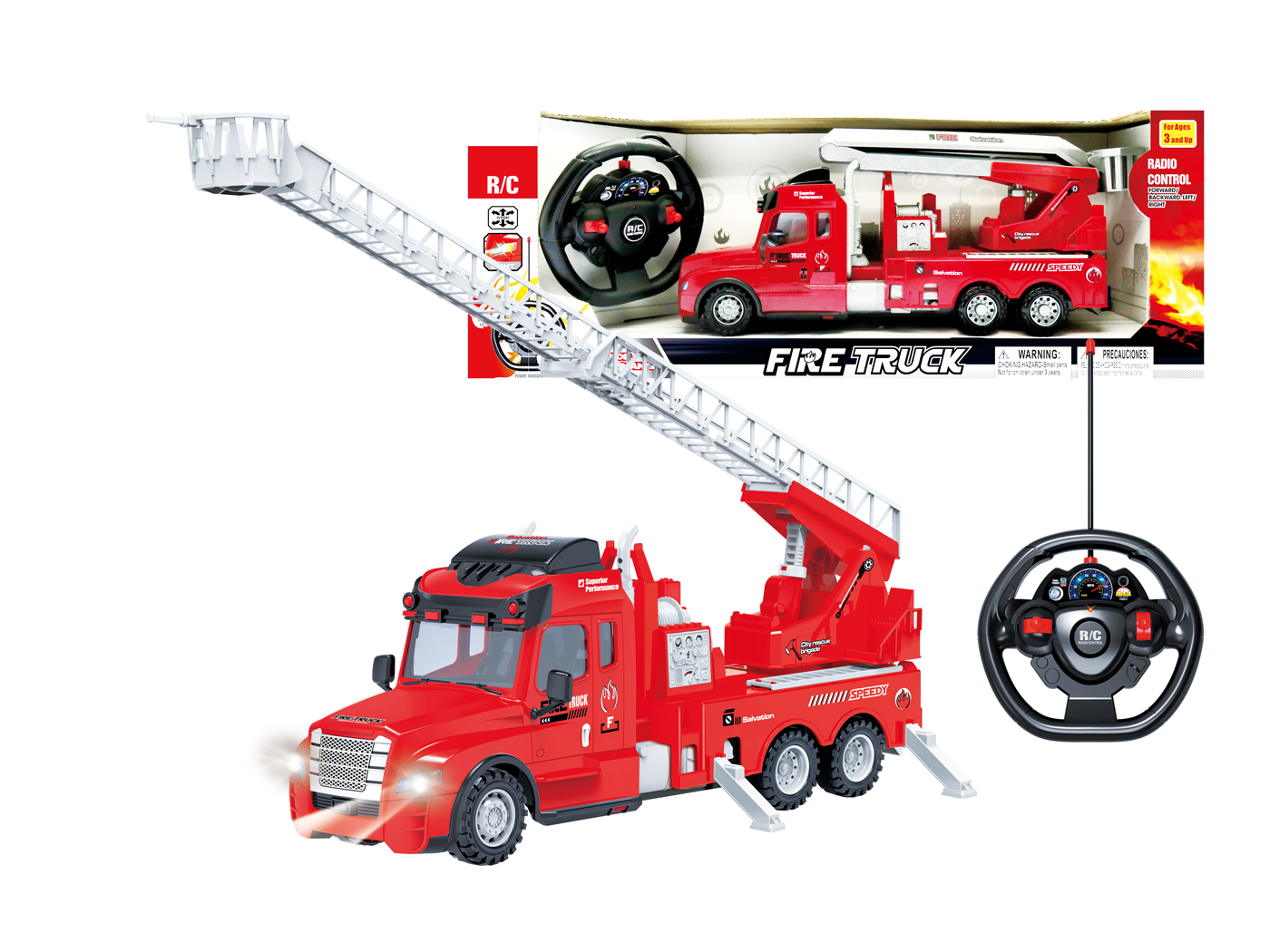 Wholesale R / C Fire Rescue Truck With Light 14