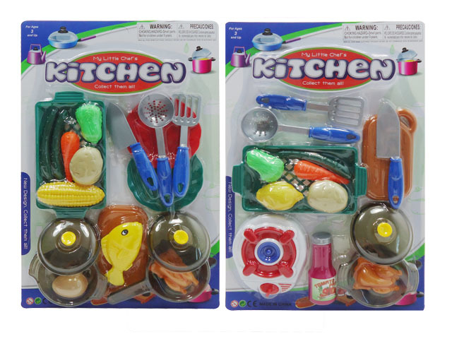 Wholesale 14 Piece Blister Kitchen Play Set (2 Assorted)(36x.22)