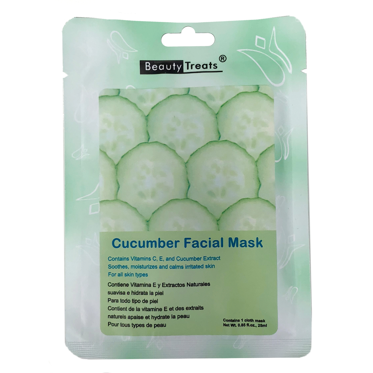 Wholesale Beauty Treats Cucumber Facial Mask DollarDays
