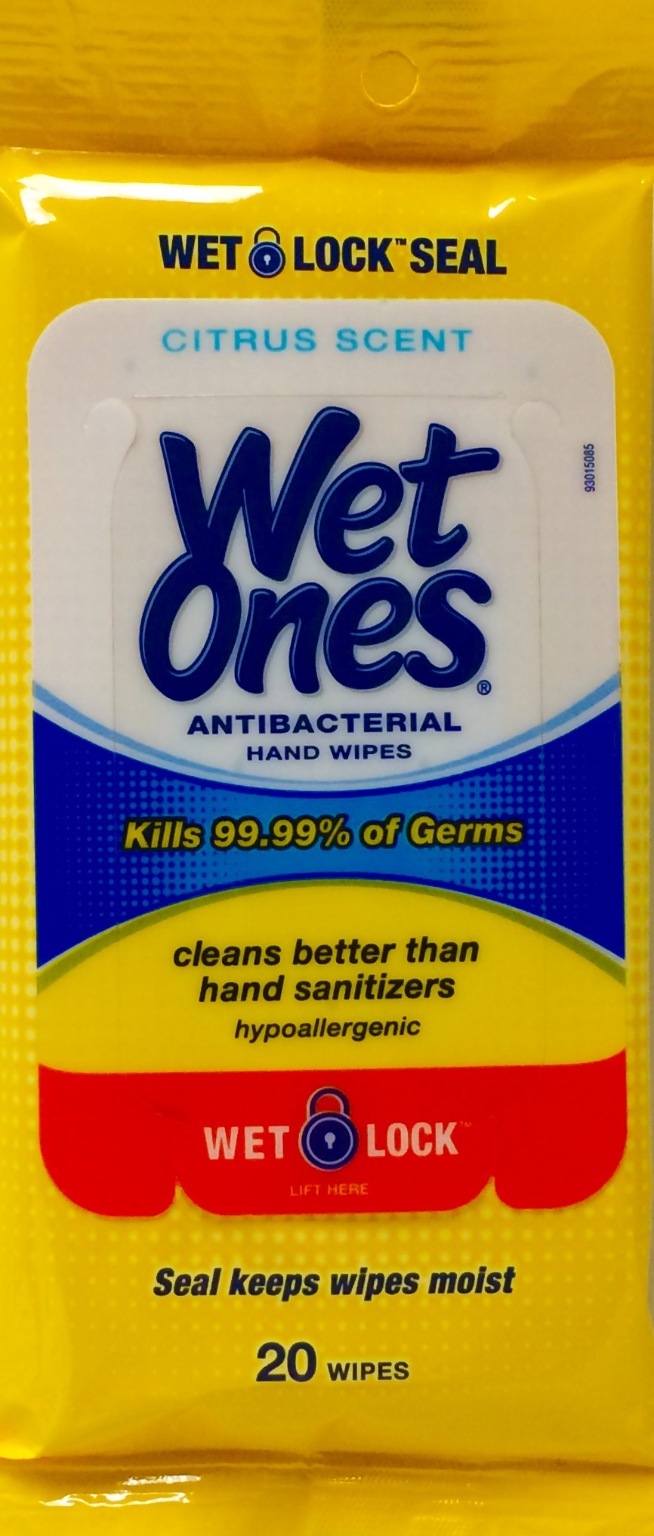 Wholesale Wet Ones Antibacterial Hand Wipes Citrus Scent (20 ct.)