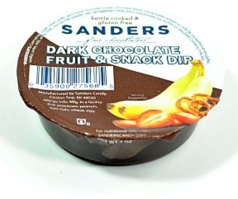 Wholesale Sanders Dark Chocolate Fruit & Snack Dip Cup(24x.09)