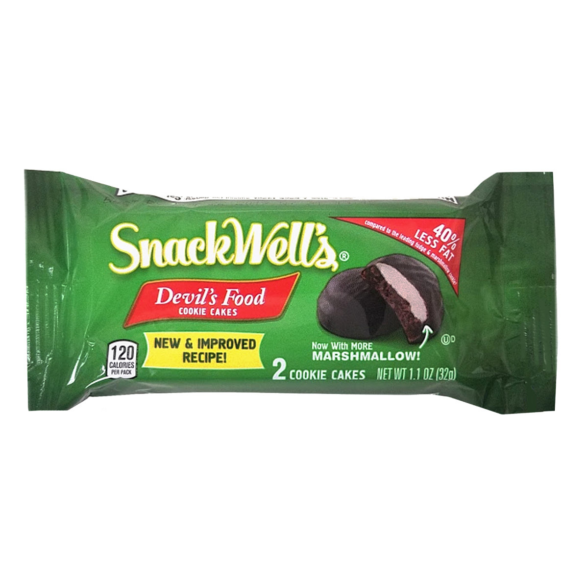Wholesale SnackWells Devil's Food Cookie Cakes 2 pack DollarDays