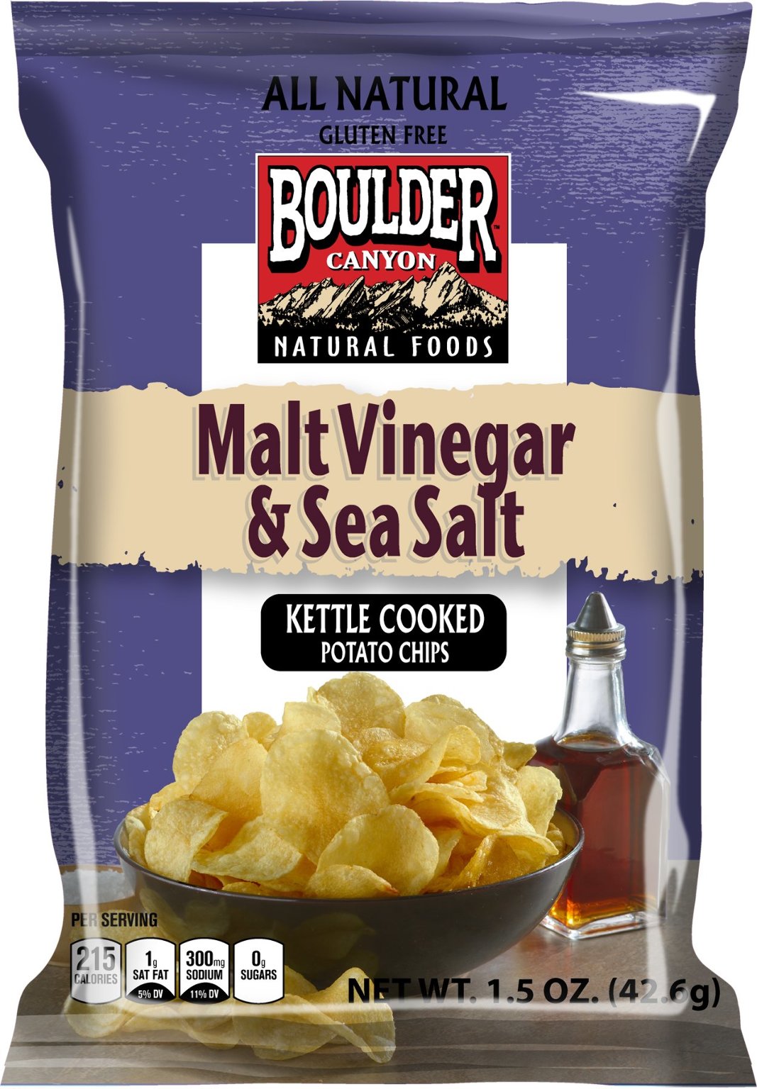Wholesale Potato Chips Malt Vinegar Sea Salt 1.5 oz bag