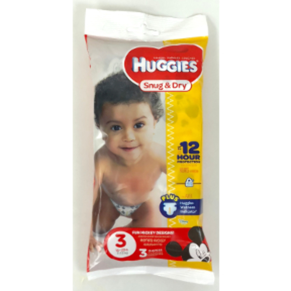 Wholesale Huggies Snug & Dry Diapers - Size 3 3-Pack(16x$2.47)