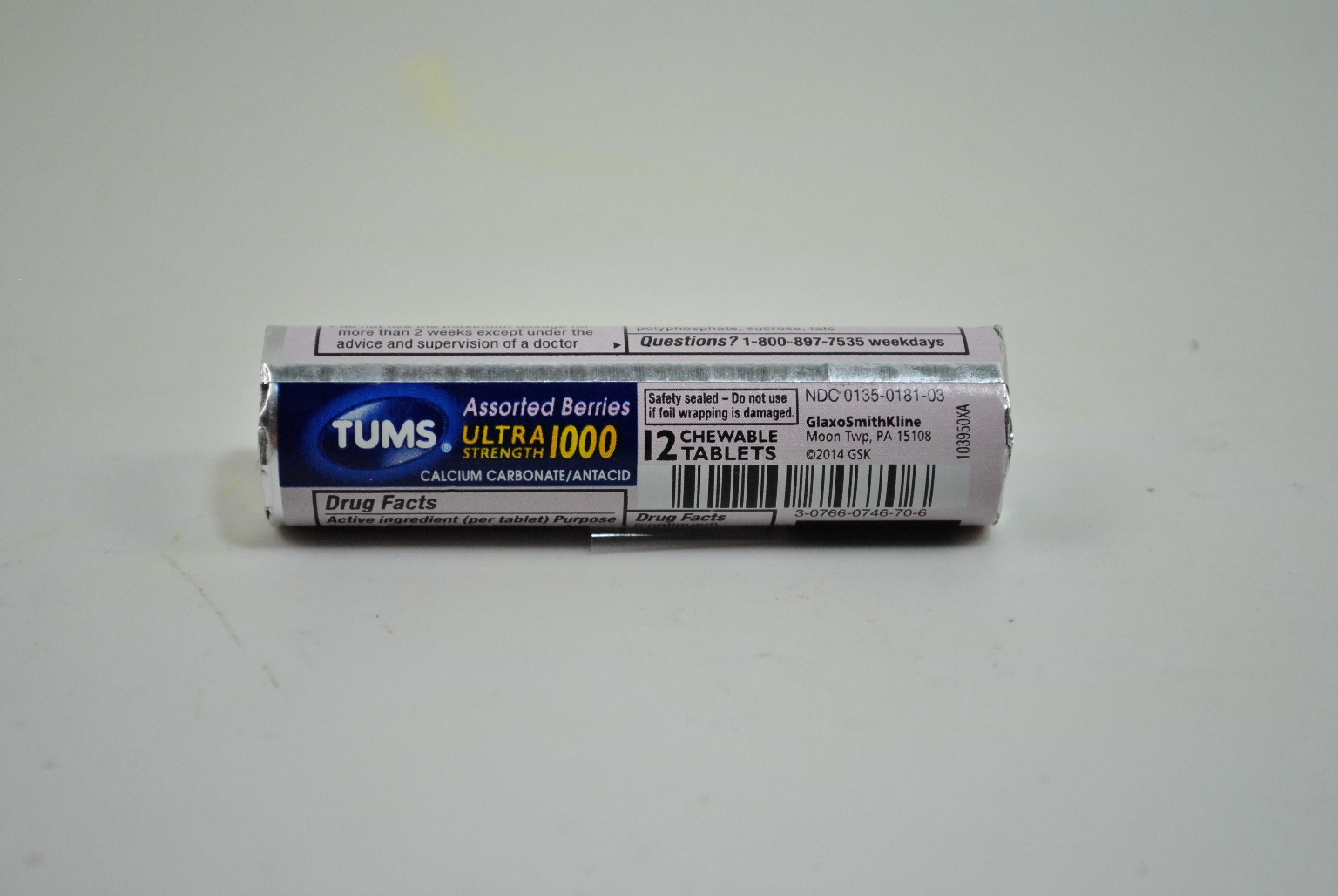 Wholesale Tums(R) Ultra Strength 1000 Assorted Berries(12x.96)