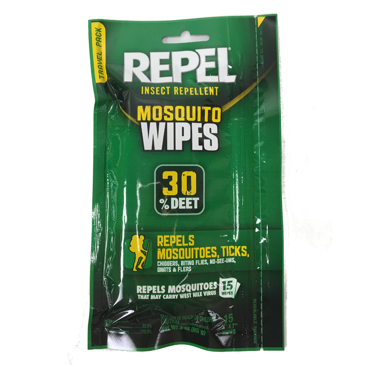 Wholesale 15Count Repel Insect Repellent Mosquito Wipes (SKU 2276354