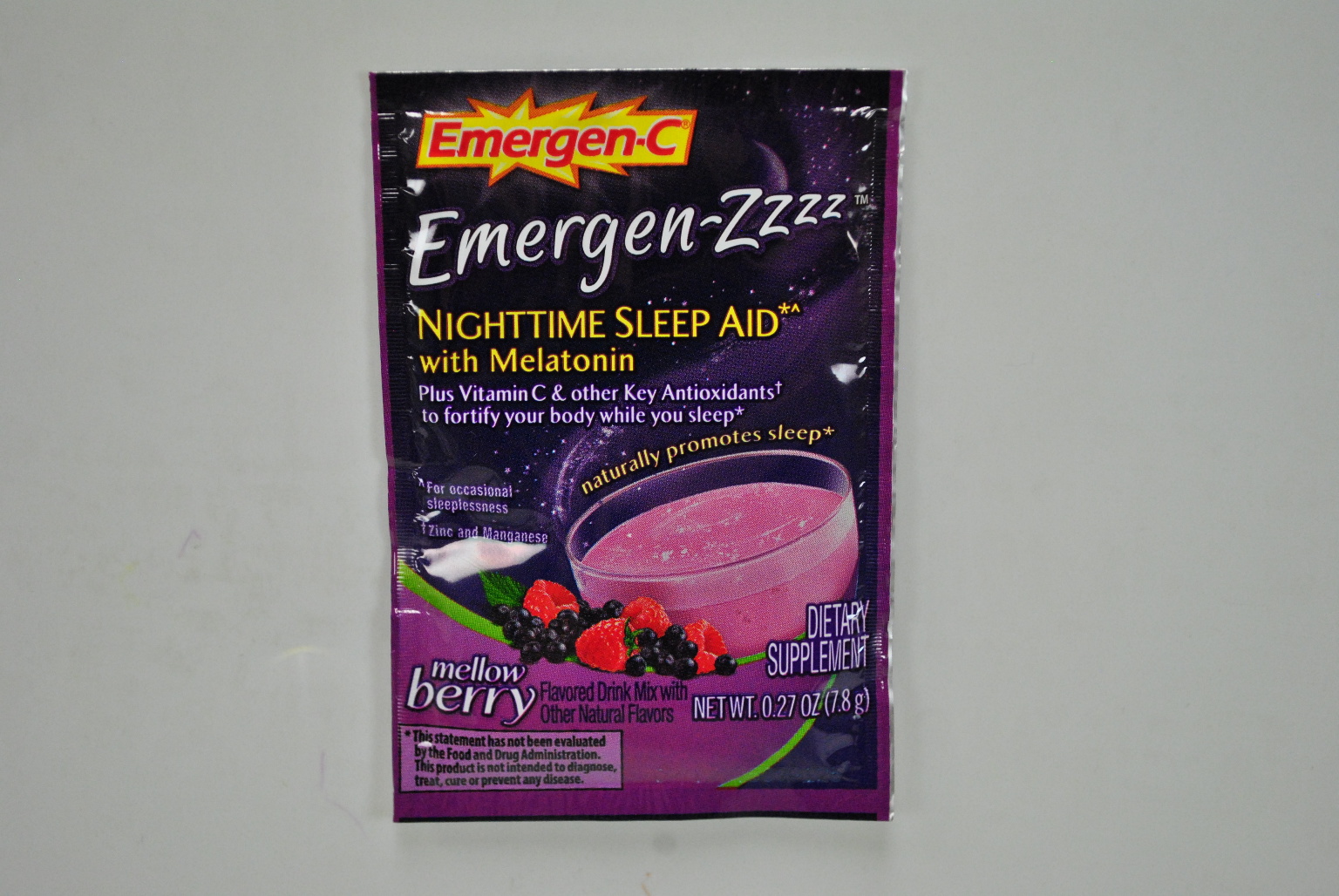 Emergen-C(R) Emergen-Zzzz Nighttime Sleep Aid - Mellow Ber(24xalt=