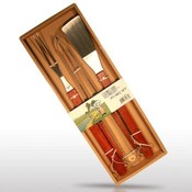 3 Piece Stainless Steel BBQ Set