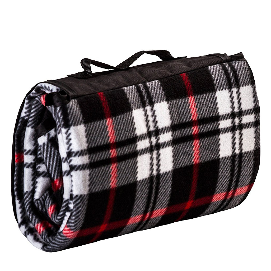 Wholesale White Black Plaid Picnic Blanket DollarDays