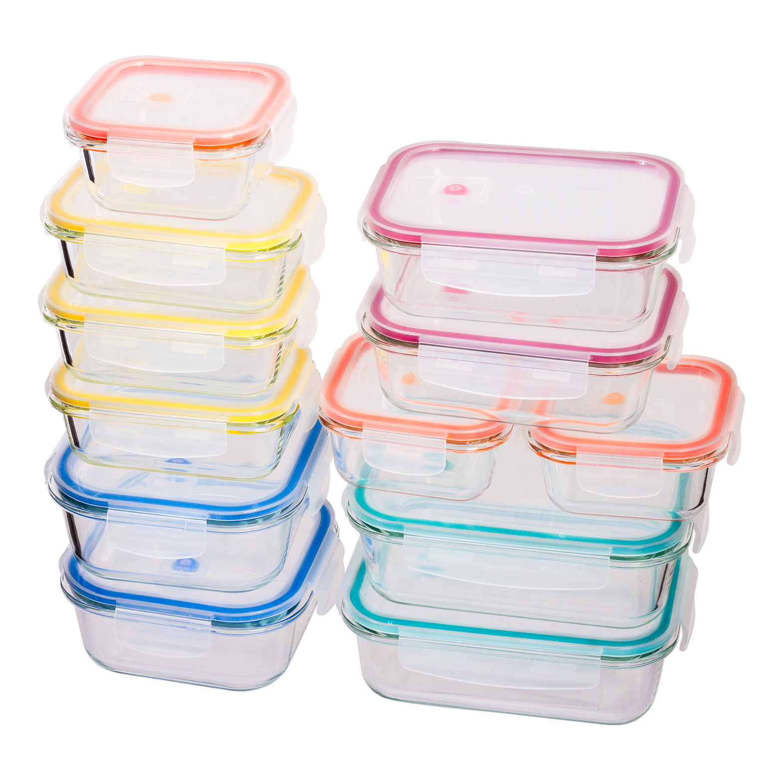 Wholesale 24Piece Glass Storage Containers with Lids DollarDays