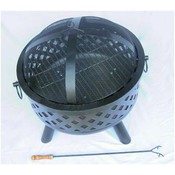 Diamond Weave Fire Pit w/ Cooking Grate Wholesale Bulk
