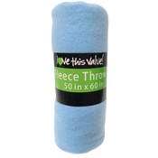 50 x 60 Fleece Blankets - Baby Blue