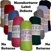 50 x 60 Marc Gold Fleece Blanket - Irregular Label