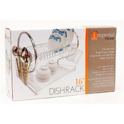 Dish Rack 16" Two Tier w/White Tray