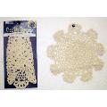 8" Medallion Doily, Ecru Natural