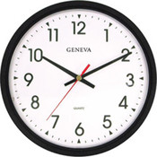 Black 14" Quartz Analog WALL Clock