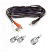 6' Audio Y Cable Slitter 1Mini Plug/2- Rca Plugs