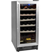 Black 26-Bottle Single-Zone Built-In Or Freestandi