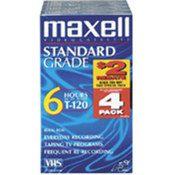 Standard-Grade VHS videocassette 4 Pack