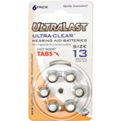 Ultra-Clear&trade; Hearing Aid Battery - Size 13
