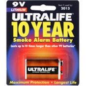 Smoke Alarm 9V Lithium batt.  - 1