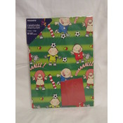Flat Wrapping Paper- Soccer Wholesale Bulk