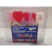 "I Love You" Pick Candles