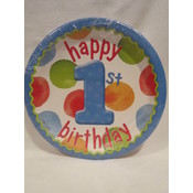Happy 1st Birthday Plates- Boy