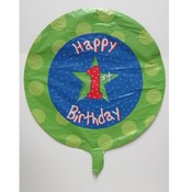 18" Happy 1st Birthday Ballon for Boys
