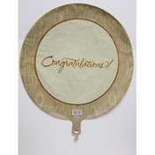 18" Golden Congratulations Balloons