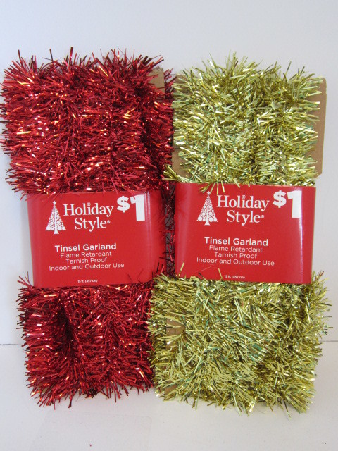 Wholesale Assorted Christmas Tinsel Garland (SKU 1870215) DollarDays