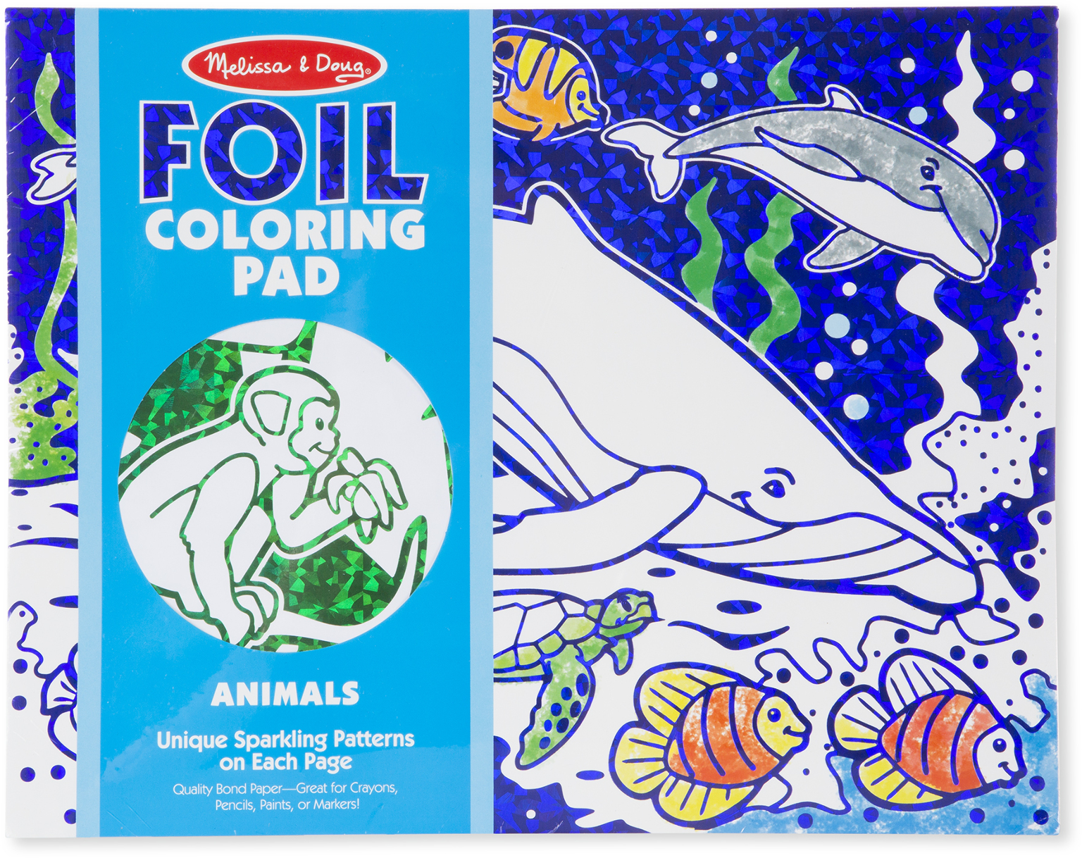 Wholesale Melissa & Doug Foil Coloring Pad - Animals(20x.97)