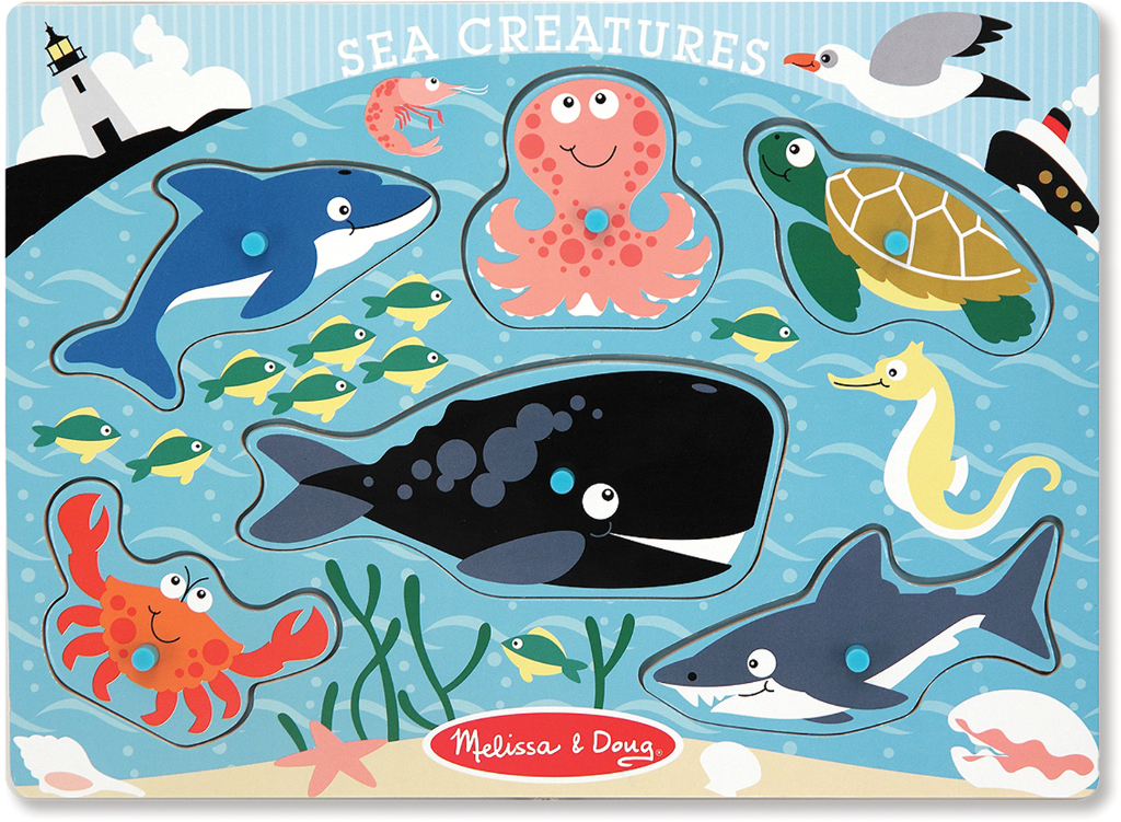 Wholesale Melissa & Doug Sea Creatures Peg Puzzle(48x.33)