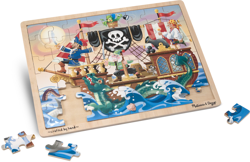 Melissa & Doug Pirate Adventure Jigsaw Puzzle (48 PC)(24x.94)