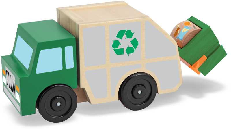 Wholesale Melissa & Doug Wooden Toy Garbage Truck(12x.85)