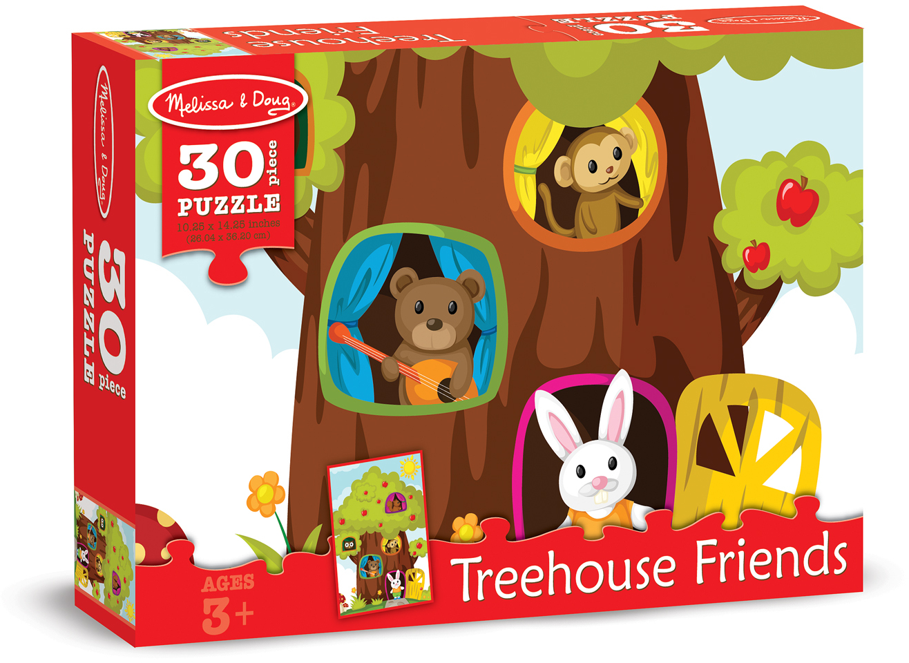 Melissa & Doug 0030 PC Treehouse Friends Cardboard Jigsaw(18x.51)