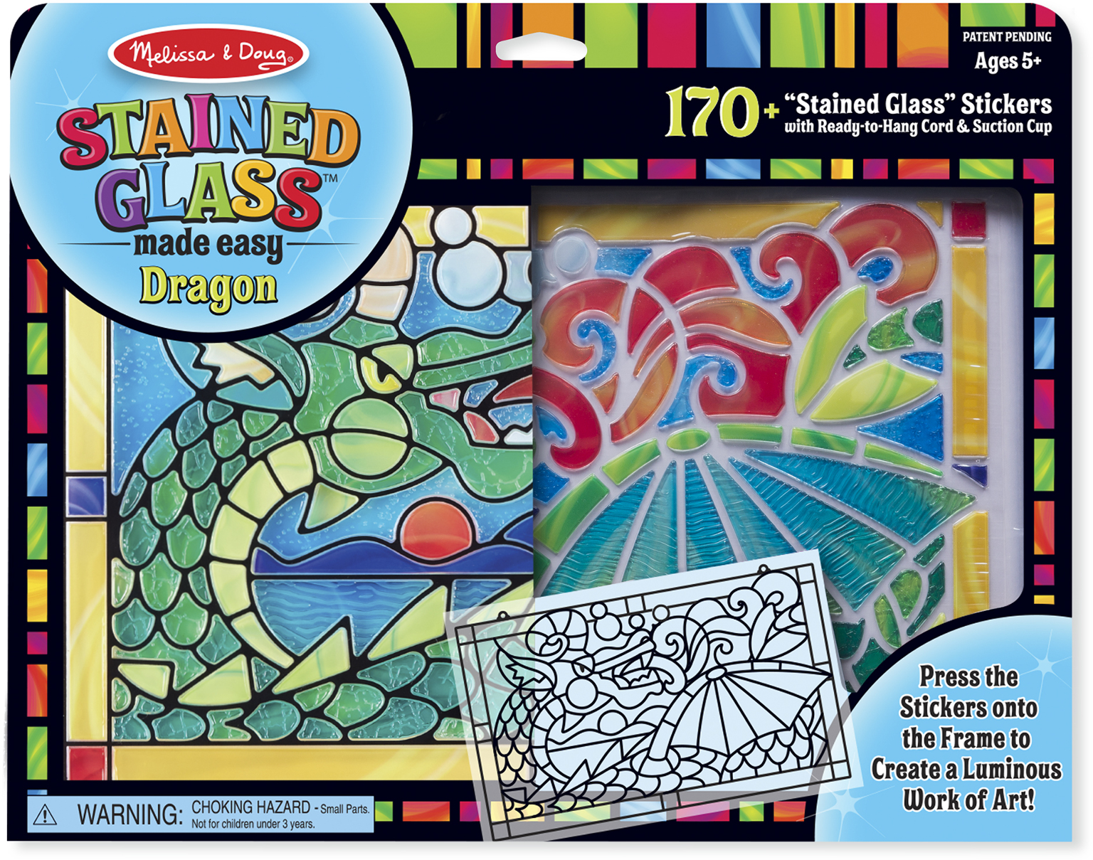 Wholesale Melissa & Doug Stained Glass - Dragon(12x.85)