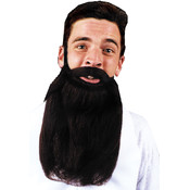 Mustache Beard Brown 14 Inch