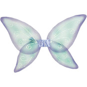 Wings Child Fairy Blue Green