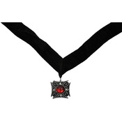 Choker Velvet Vampiress w/Red
